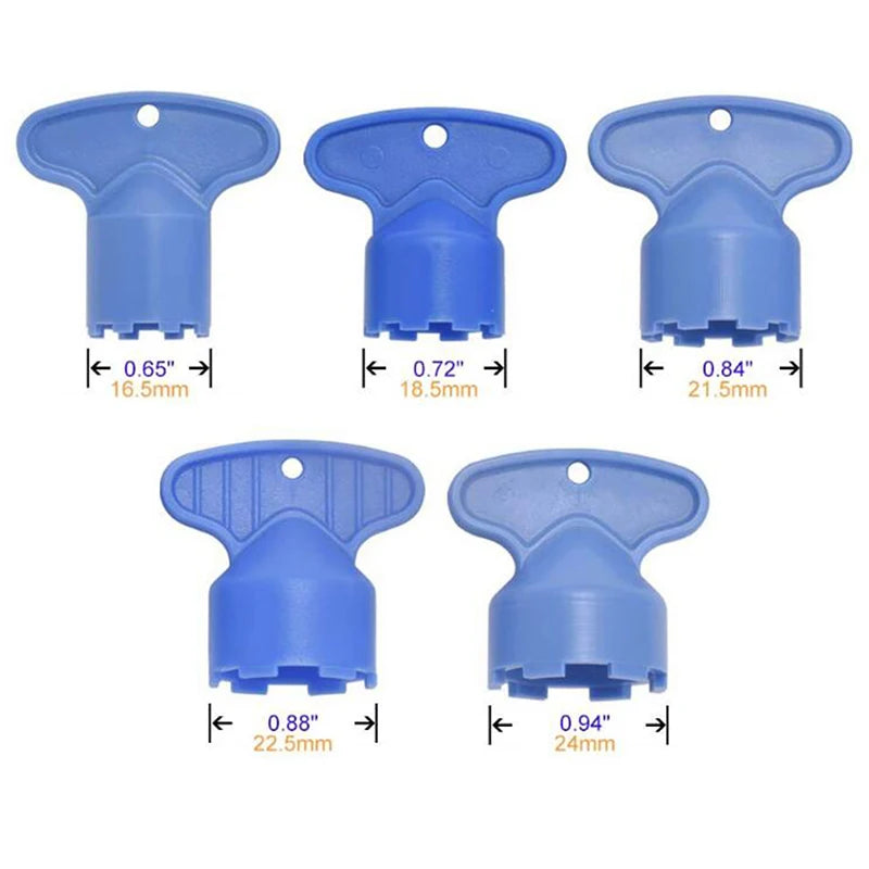 Set 5 Chiavi Aeratore Rubinetto Universali ABS - Estrattore Aeratore