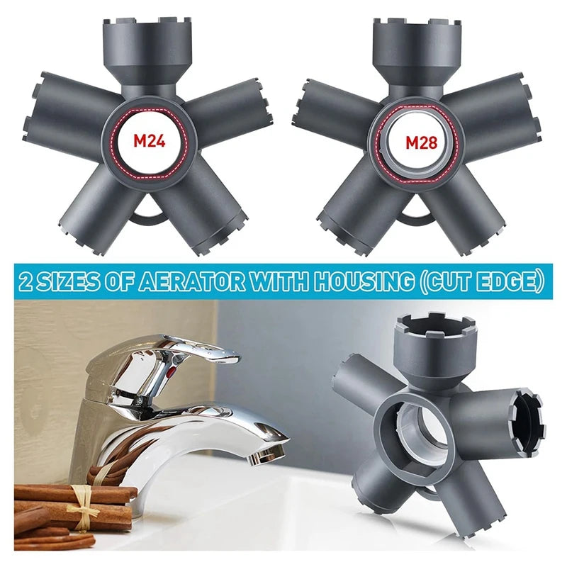 Estrattore Aeratore Rubinetto 10-in-1 Chiave Universale Multifunzione