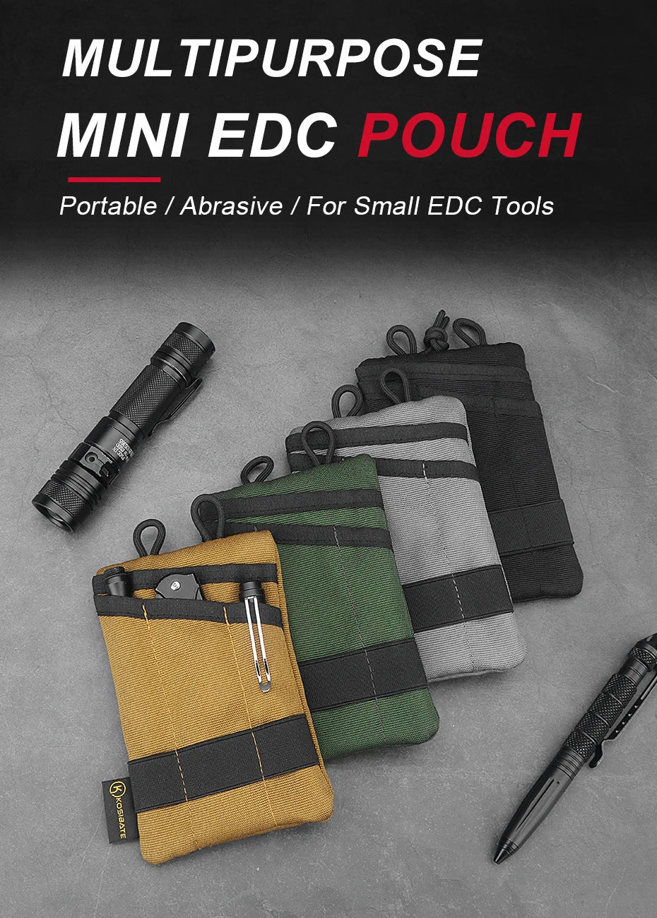 Kosibate Borsello Tattico EDC MOLLE da Cintura Mini Portamonete Outdoor
