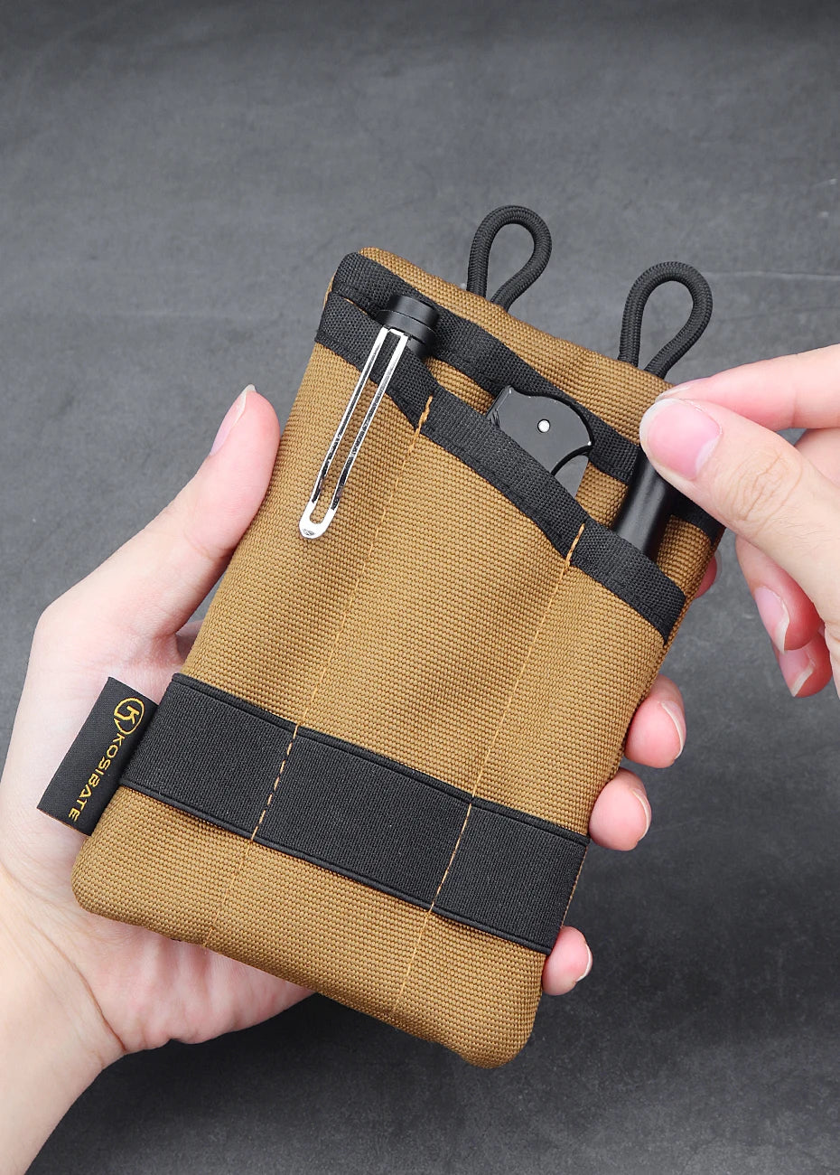 Kosibate Borsello Tattico EDC MOLLE da Cintura Mini Portamonete Outdoor