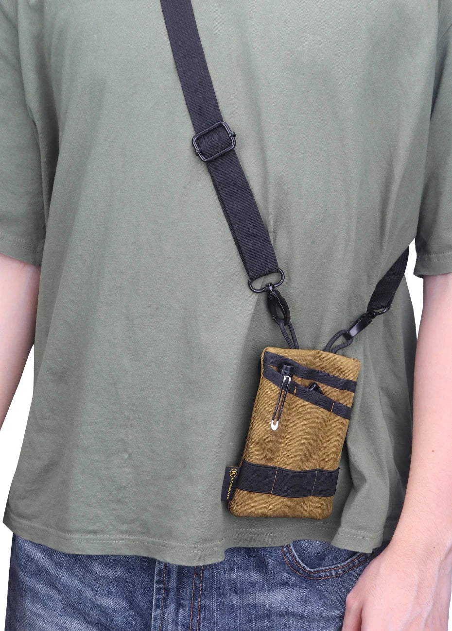 Kosibate Borsello Tattico EDC MOLLE da Cintura Mini Portamonete Outdoor