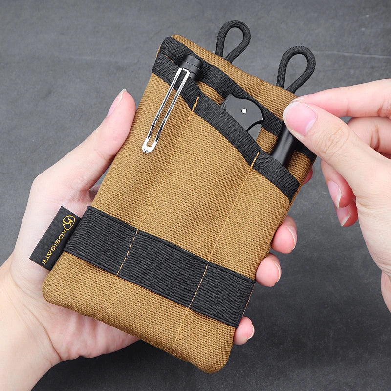 Kosibate Borsello Tattico EDC MOLLE da Cintura Mini Portamonete Outdoor