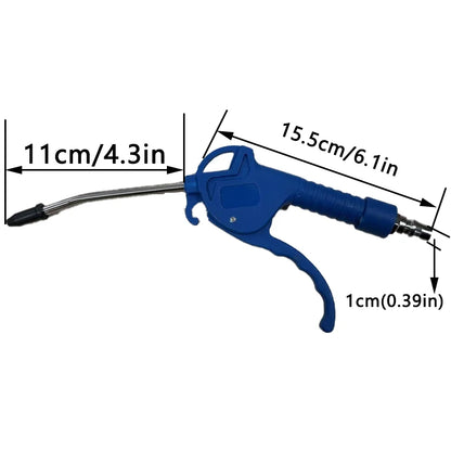 Pistola ad aria compressa soffiante alta portata, ugello angolato, 3 colori