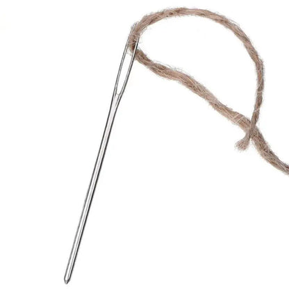 Aghi per cucito a mano Set 9 pz occhio grande punta smussata pelle ricamo