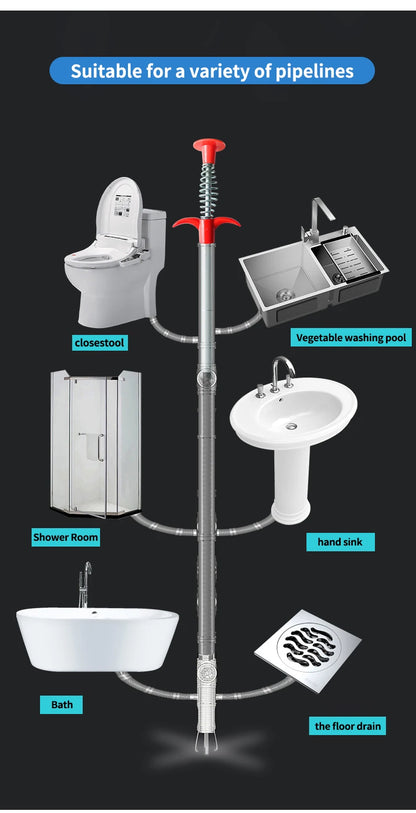 Sturatubi a molla 60 cm | Sonda/serpente per scarichi lavello bagno cucina