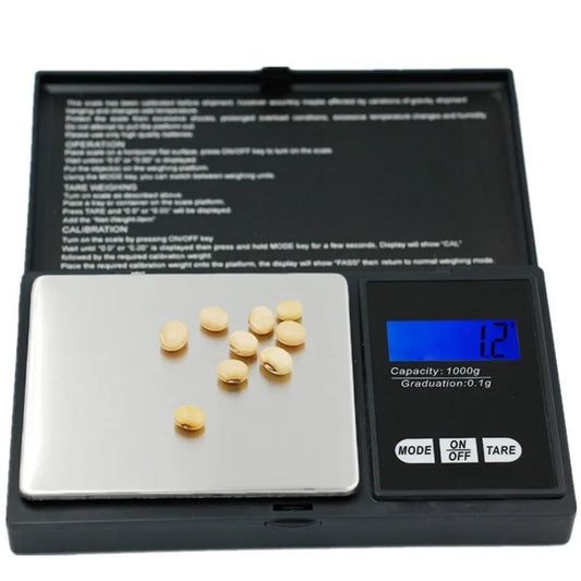 Bilancia gioielli 0,01g digitale portatile 500g 1000g oro precisione