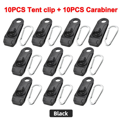 5/10 pz Clip Telone Heavy-Duty - Morsetti Fissaggio Tenda/Tendalino