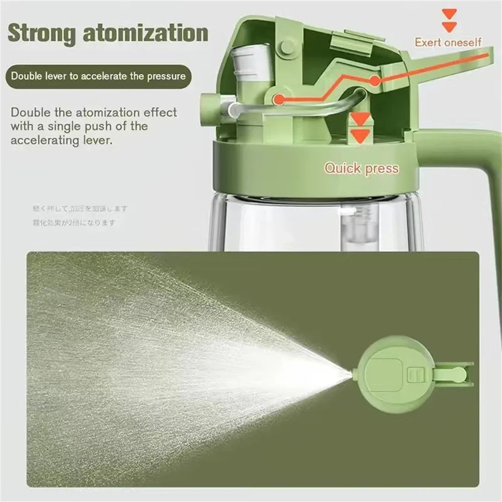 Olio spray 470ml Dispenser 2in1 Olio d'Oliva Bottiglia vetro con etichette