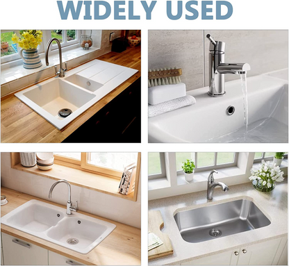 4 Pezzi Tappo Troppopieno Lavandino Universale Plastica Tondo Bagno Cucina