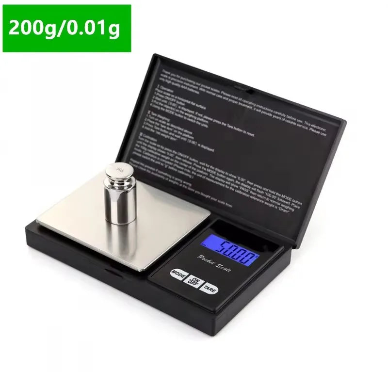 Bilancia gioielli 0,01g digitale portatile 500g 1000g oro precisione