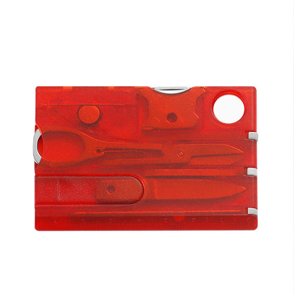 Multiutensile tascabile 12 in 1 carta di credito EDC campeggio sopravvivenza