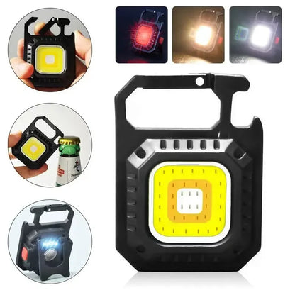 Torcia Tascabile LED COB Magnetica Ricaricabile USB 800LM 7 Modi Camping