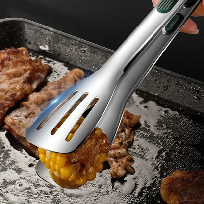 Pinze Cucina Inox Antiscivolo 1pz - Multifunzione per Carne Insalata Grill