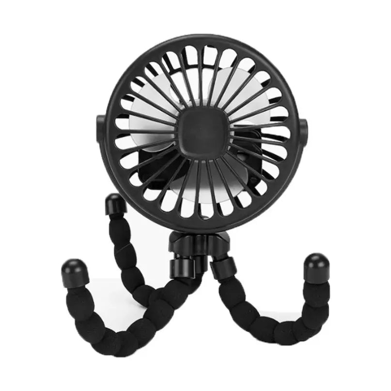 Ventilatore a Clip per Passeggino USB Ricaricabile Mini Pieghevole Silenzioso