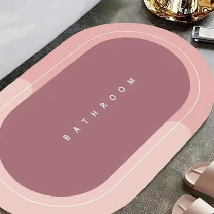 Tappetino bagno assorbente microfibra corallo asciugatura rapida antiscivolo