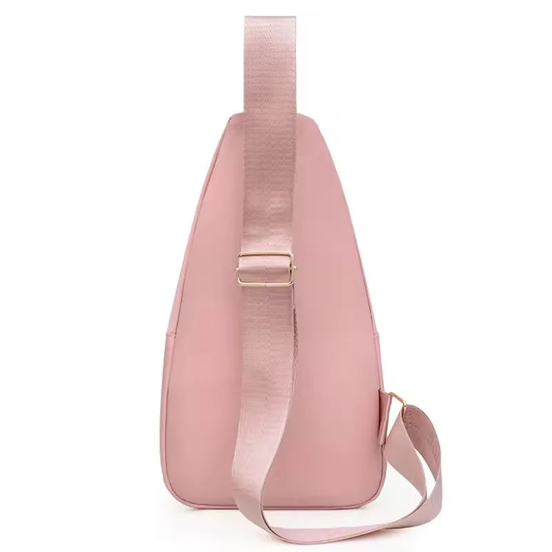 Borsa a tracolla petto donna grande capacità ricamata multitasche outdoor casual