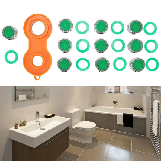 10 Pezzi Aeratore M24 24mm per Rubinetto Bagno/Cucina Risparmio Acqua