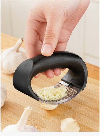 Pressa Aglio Acciaio Inox Manuale - Schiacciaglio Utensile Cucina Lavabile