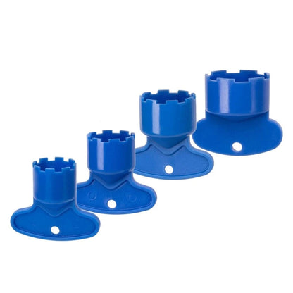 Kit 4 chiavi estrattori aeratori universali per rubinetto M16.5 18.5 21.5 24 mm
