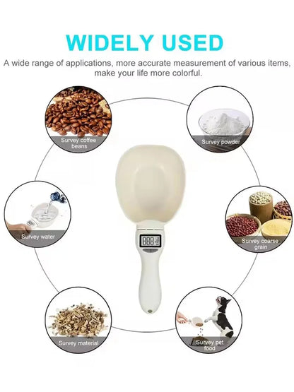 Bilancia cucchiaio digitale LCD misurino cibo 0,1g per cani/gatti