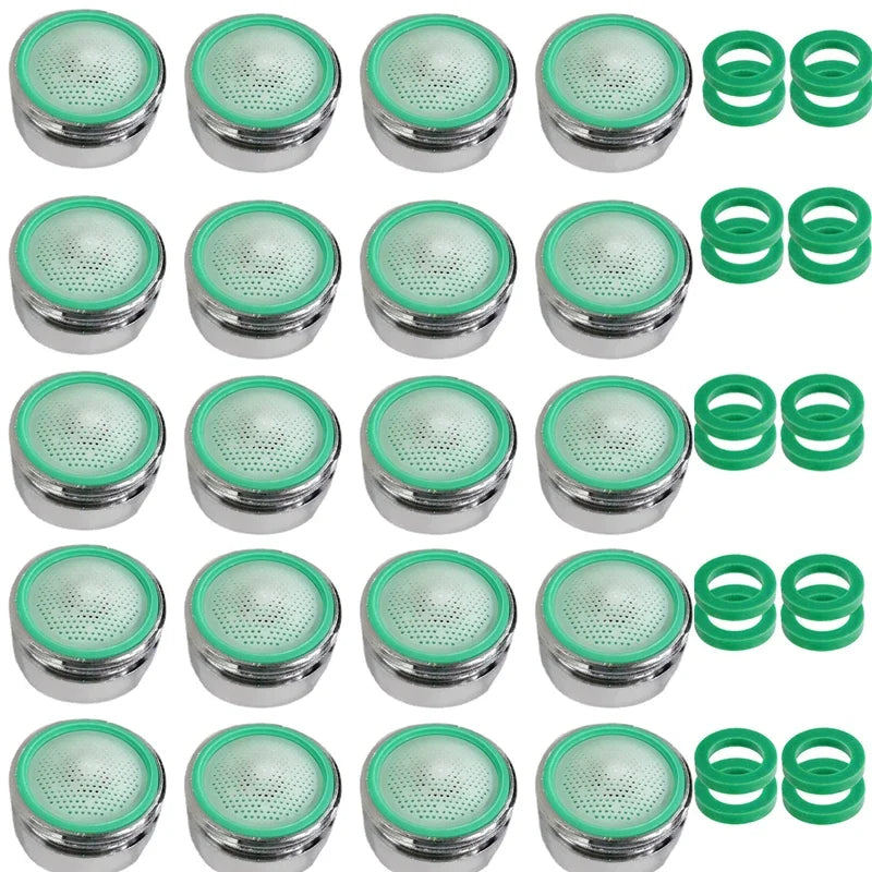 20pz Aeratore per Rubinetto Universale Ricambio Antischizzo Risparmio Acqua