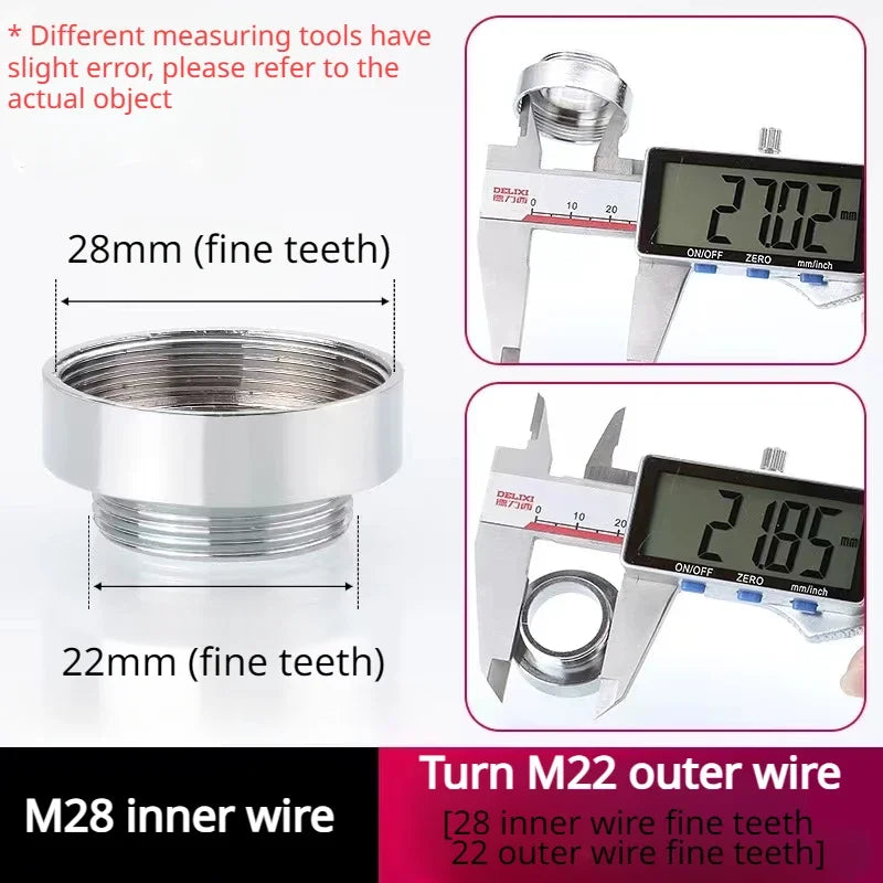 Adattatori Universali 16-24mm M22 G1/2 G3/4 per Rubinetto Purificatori Acqua