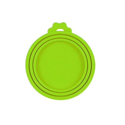 Set 3 Coperchi Silicone Riutilizzabili per Scatolette Cibo Gatto/Cane 6.5-8.5 cm