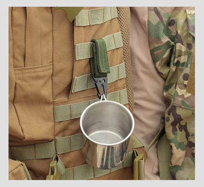 Moschettone Nylon Resistente Portachiavi per Zaino MOLLE Camping Escursionismo