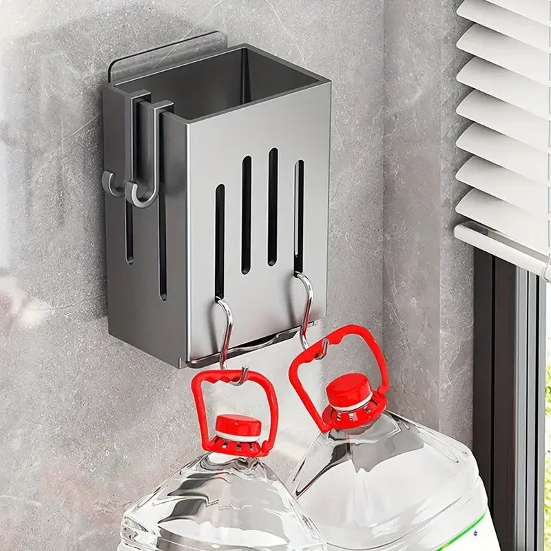 Porta Posate/Bacchette da Parete 1-2 Pz Senza Fori Scolaposate con Gancio