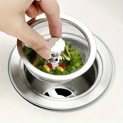 Set 2 Filtri/Colini Lavello Inox con Manico e Tappo - Scolapiatti