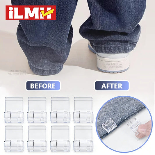 4-10 Pz Clip Orlo Invisibile per Pantaloni Senza Cucire Antiscivolo Regolabili