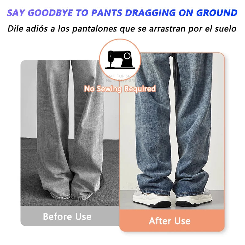 4-10 Pz Clip Orlo Invisibile per Pantaloni Senza Cucire Antiscivolo Regolabili