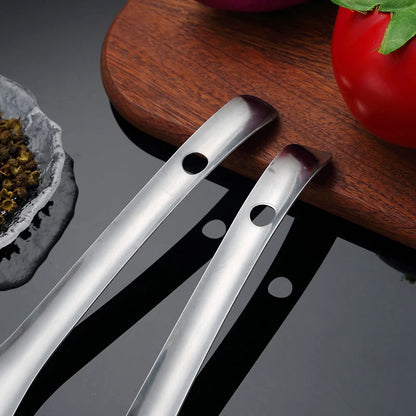 Cucchiaio forato in Acciaio Inox per Salsa e Caviale - Utensile da Cucina