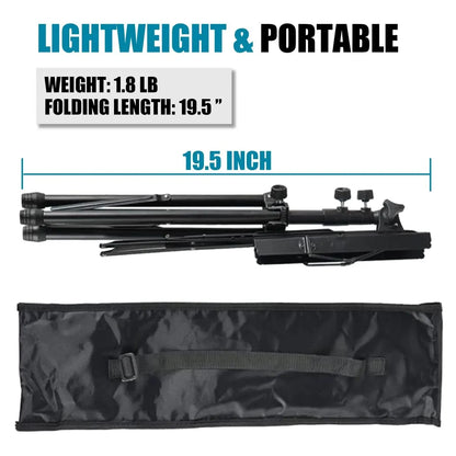 Leggio 2-in-1 Pieghevole Regolabile Portatile per Spartiti e Libri da Tavolo