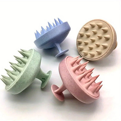 Spazzola Massaggiante Silicone per Shampoo e Doccia Cuoio Capelluto 1pz