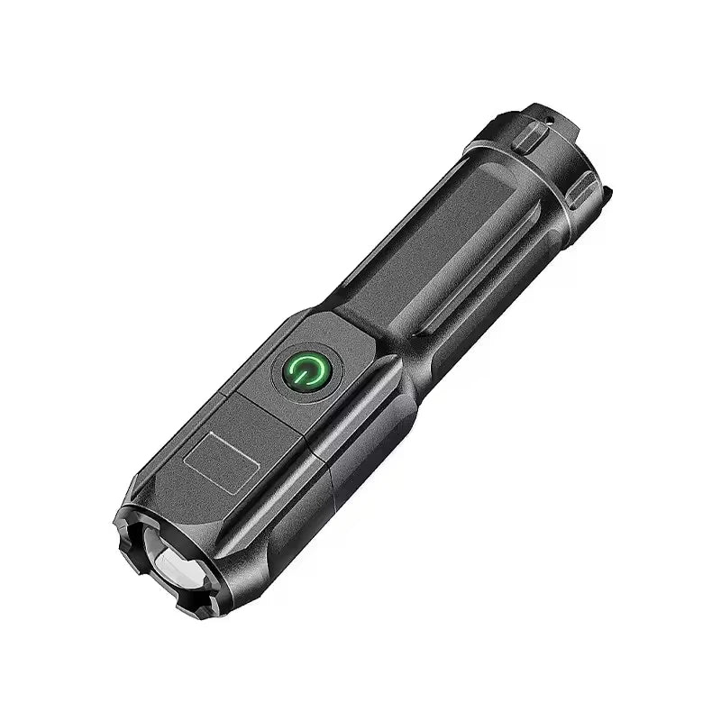 Torcia LED Ricaricabile USB Zoom Impermeabile Tascabile Faretto Camping Pesca