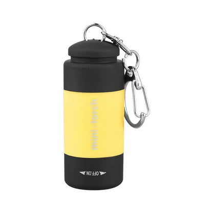 Torcia LED tascabile micro portachiavi ricaricabile USB impermeabile
