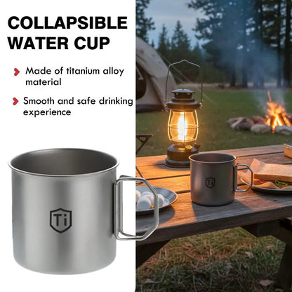 Mug/Tazza in Titanio Antibatterica Antimuffa con Coperchio - Campeggio