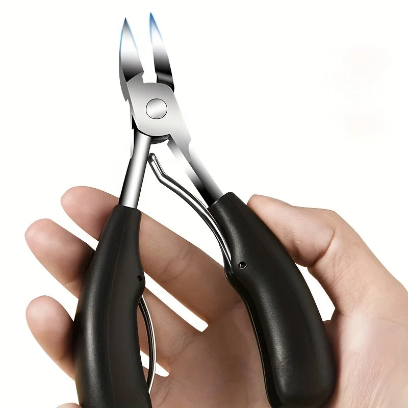 Tagliaunghie professionale acciaio inox concavo per unghie spesse e incarnite