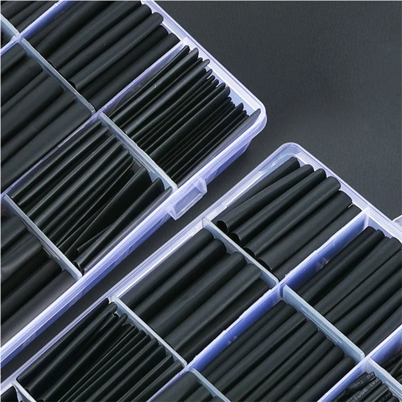 Kit tubi termorestringenti neri per cavi - manicotti isolanti