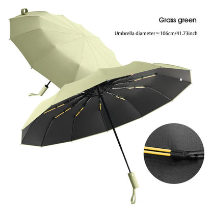 Ombrello 24 stecche antivento rinforzato anti-UV Uomo/Donna resistente