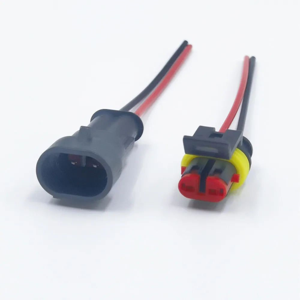 Connettori elettrici impermeabili 1-4 poli rapidi 10pz con filo auto/barca