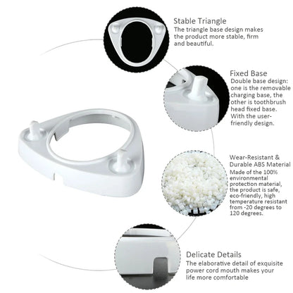Supporto testine Oral-B Braun - Porta testine per spazzolino elettrico bagno