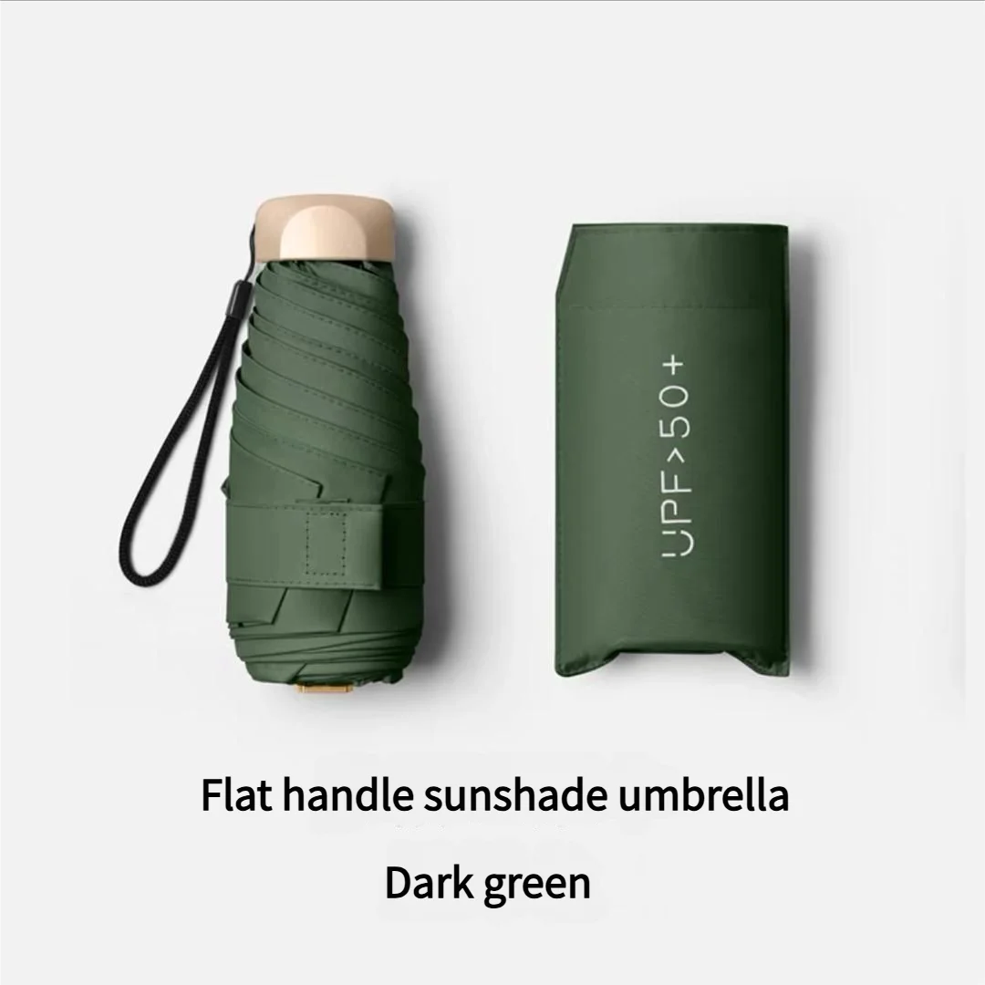 Ombrello Pieghevole Tascabile Mini Antipioggia Anti-UV Antivento Compatto