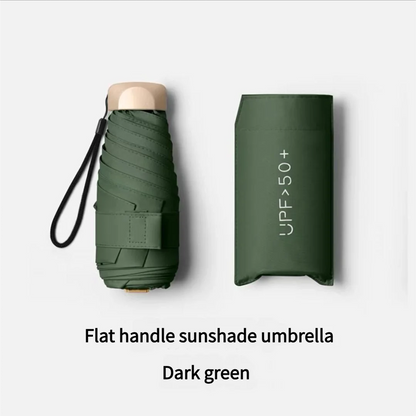 Ombrello Pieghevole Tascabile Mini Antipioggia Anti-UV Antivento Compatto