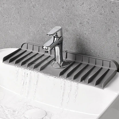 Porta spugna e sapone in silicone antigoccia sotto rubinetto lavello