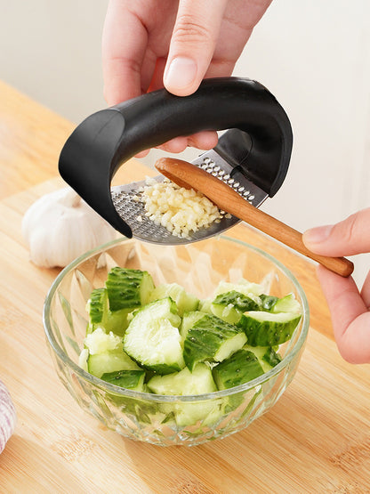 Pressa Aglio Acciaio Inox Manuale - Schiacciaglio Utensile Cucina Lavabile