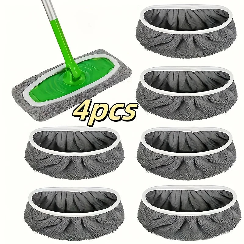 4 Panni Microfibra Lavapavimenti Ricambi Lavabili Assorbenti Universali per mop