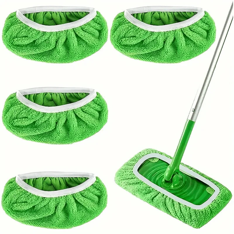 4 Panni Microfibra Lavapavimenti Ricambi Lavabili Assorbenti Universali per mop
