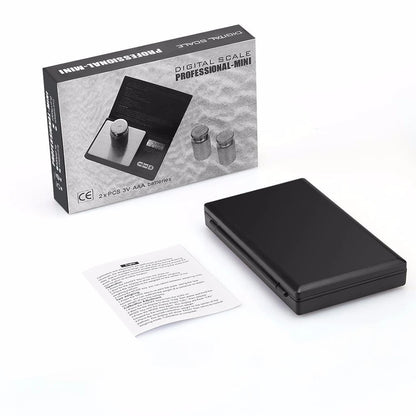 Bilancia Digitale Gioielli 0,01g Mini Portatile Acciaio Inox per Oro/Argento